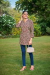 Orio By Tips And Tops Rayon Wrinkle Printed Western Top Wholesalers In Delhi
